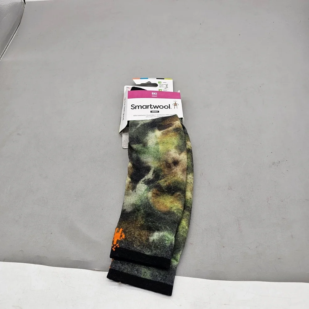 Smartwool Merino Wool Ski Socks Unisex Medium Moss Green Targeted Cushion New